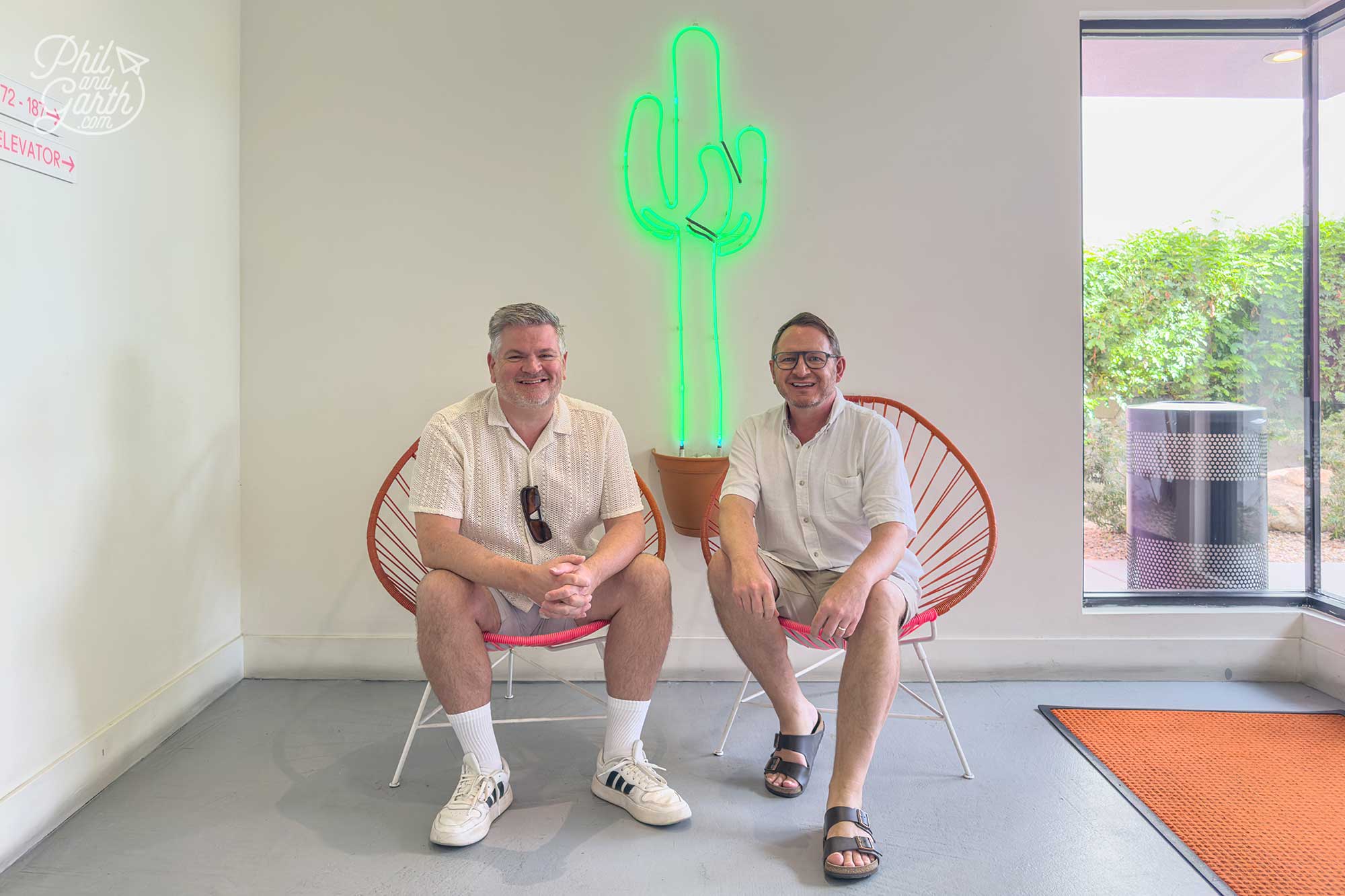 So many cool photo spots inside and out. Palm Springs photography