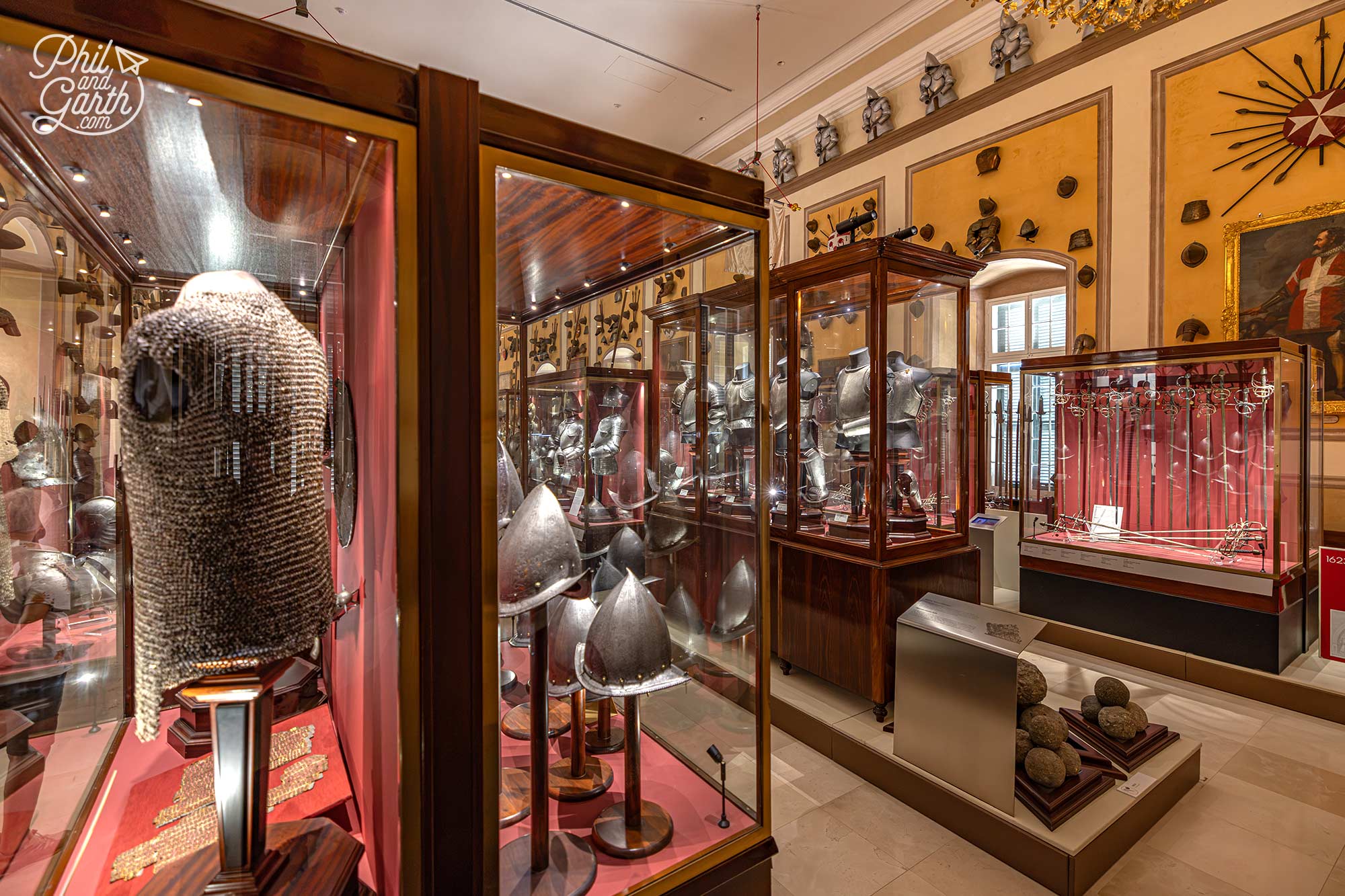 The Palace Armoury houses one of the world's finest collections of historic arms and armour