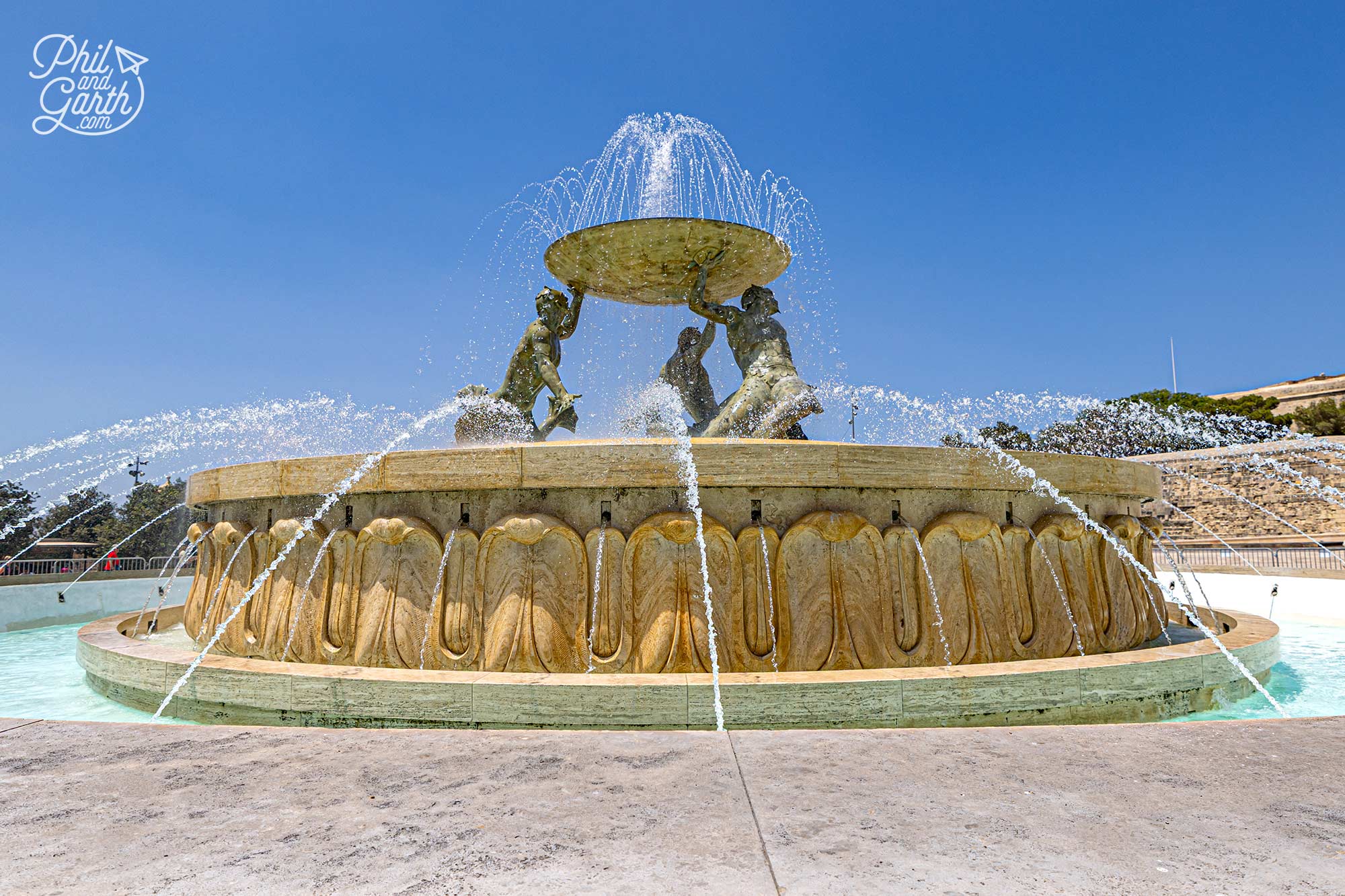 The impressive Triton Fountain