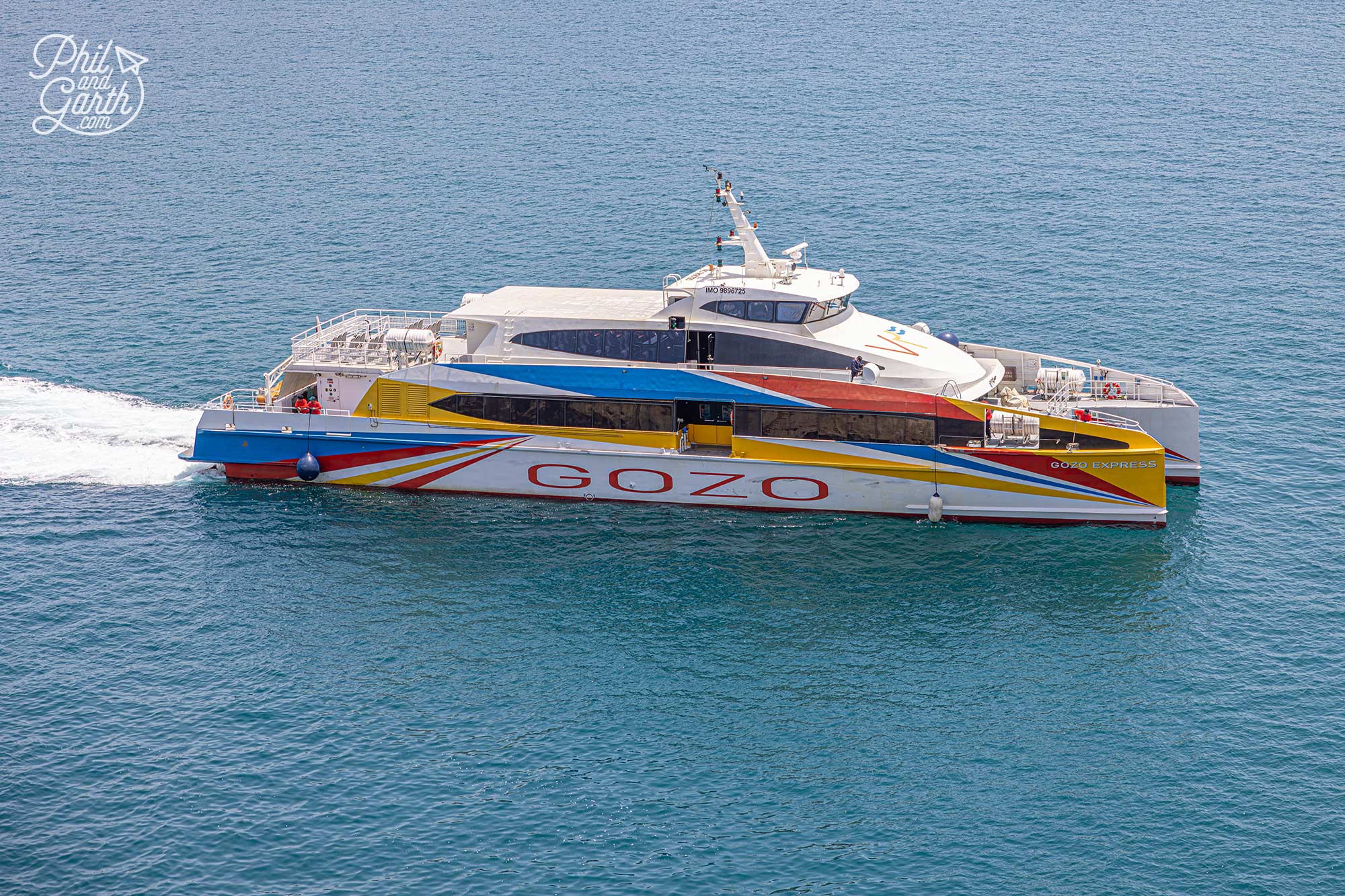 This is the fast ferry to Gozo which leaves from Valletta and Sliema