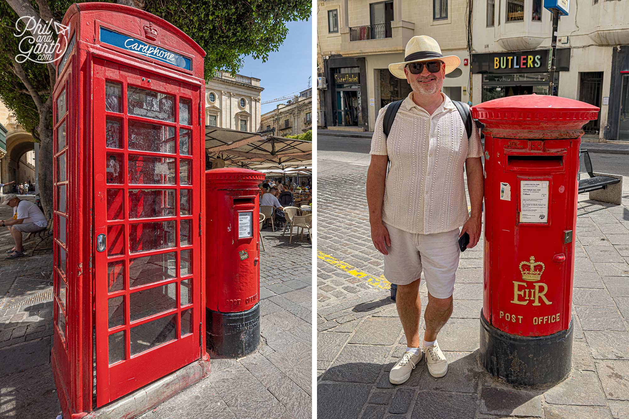 We were surprised by how many red British post boxes and phone boxes we found wandering around Valletta